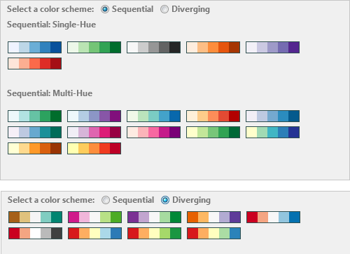 range palettes
